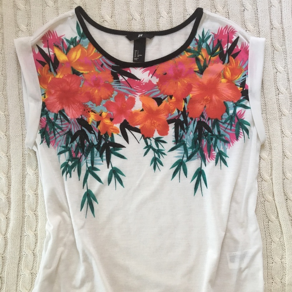 Bright floral shirt